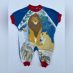 Vintage Lion King Romper - Size APPROX 3m